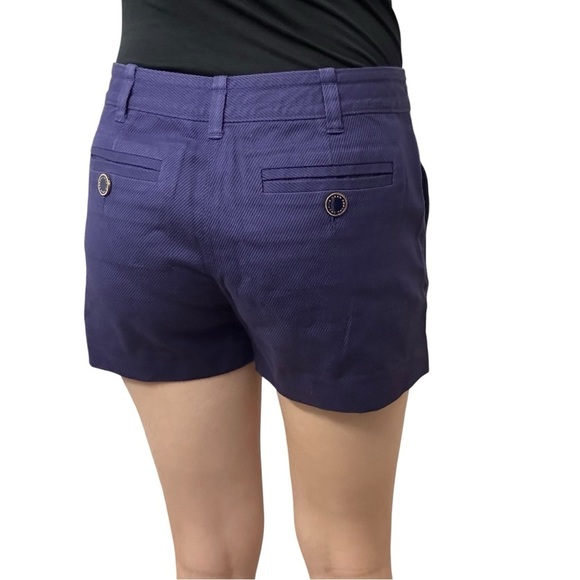 Marc by Marc Jacobs Shorts Preppy Purple Cotton Twee Nautical Size 6 Small - Picture 2 of 7